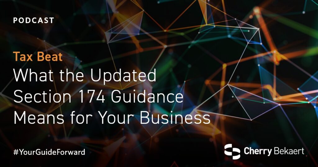 Section 174 Method Change Example Section 174: Updated 2023 Guidance | Cherry Bekaert